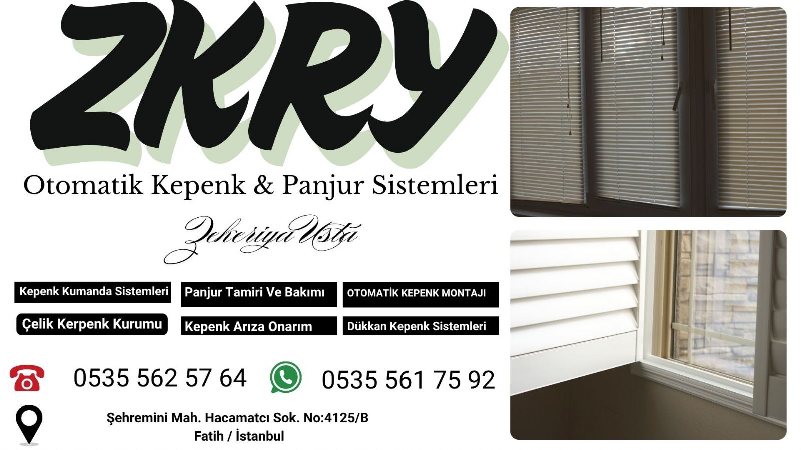 Fatih Panjur Ve Kepenk Tamiri